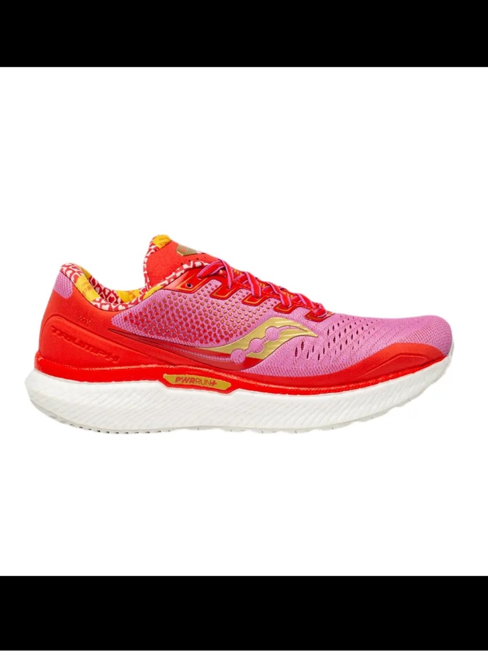 Saucony Women’s Triumph 18 “Galentine’s Day” Pink Red Running Shoe Workout